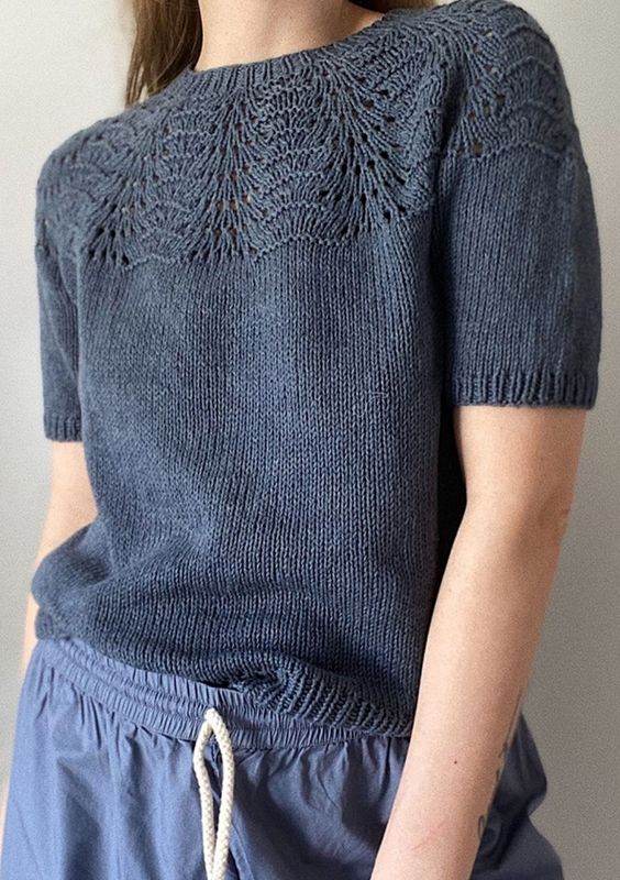 Peacock tee - leKnit
