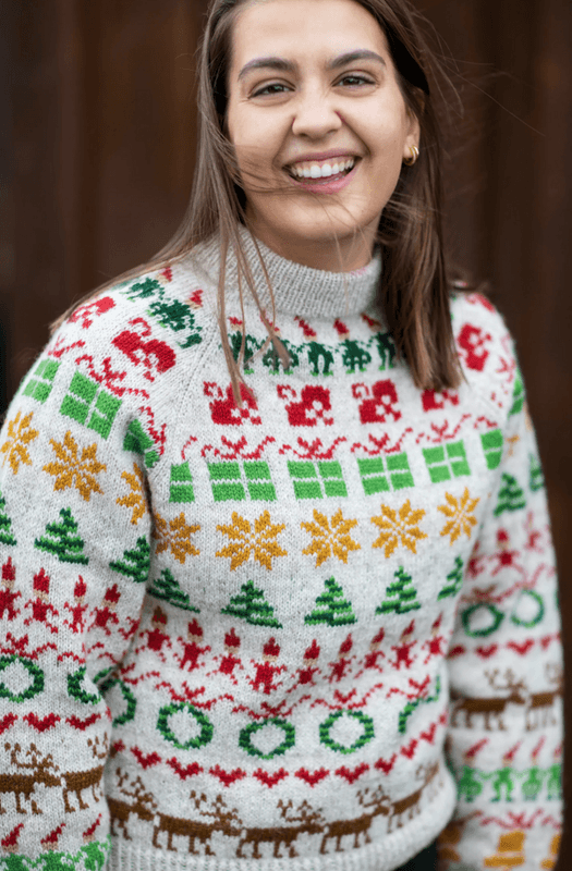 356-2 Alt jeg ønsker meg til jul, genser til dame