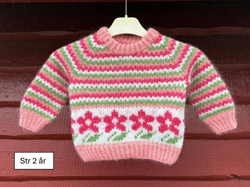 Våryr genser mini - rosa