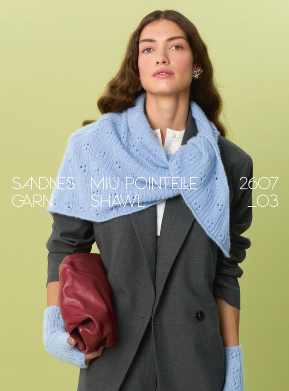 2607 - Cashmere - Nr. 3 - Miu Pointelle Shawl