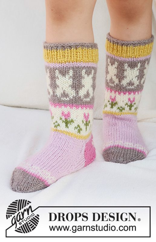 Påskesokker Dancing Bunny Socks Rosa