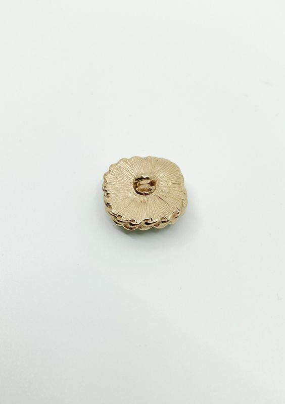 Marmorknapp firk. 21 mm -Svart/gull