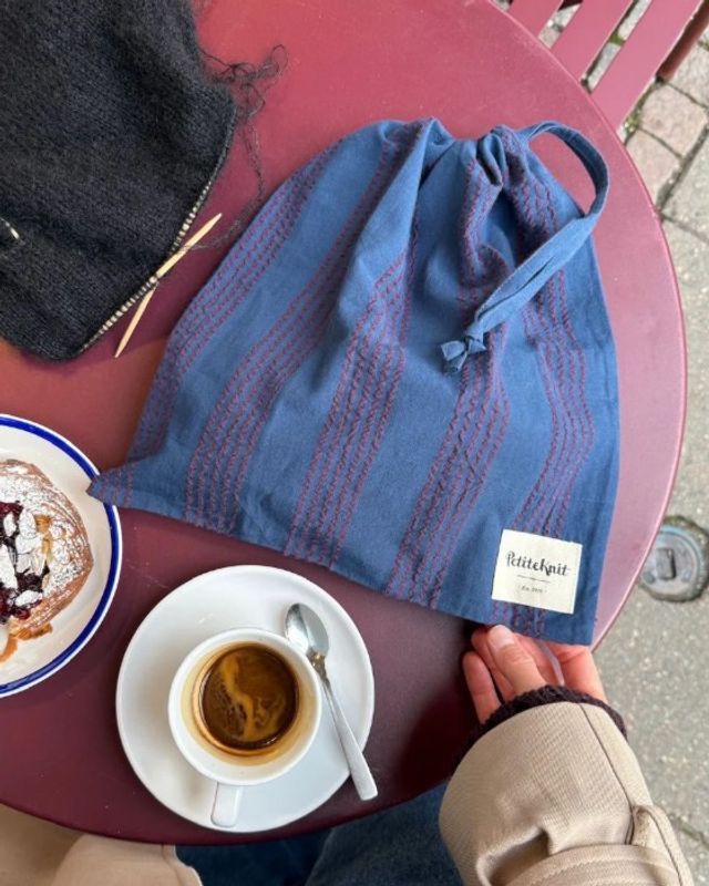 Knitter's String Bag - Night Shadow