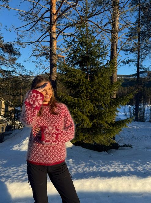 Hovedbilde Fryd Sweater - rød/rosa