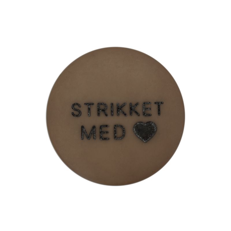 Brun Strikket med 18mm