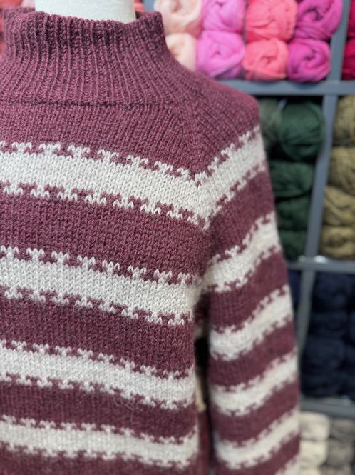 Hovedbilde Key Sweater - Vinrød og ...