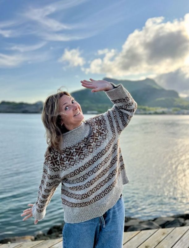 Selfjord Sweater - mørk blågrå