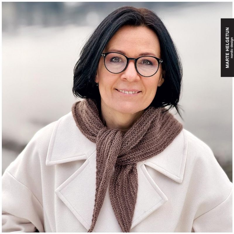 Rillespill sjal i REN Cashmere (oppskrift)