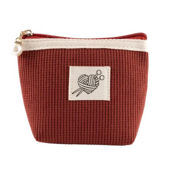 Hovedbilde Strikkeveske Murstein 13x10cm ...