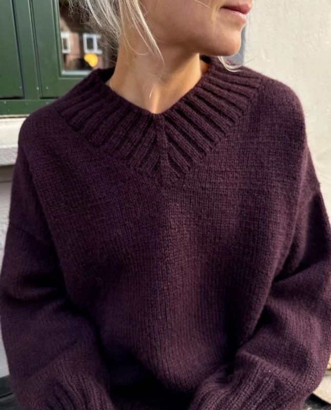 Hannah Sweater V-neck (oppskrit)