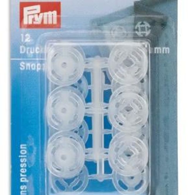 Hovedbilde Trykknapper Transparent 13 mm