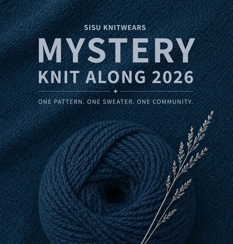 Grå/marine - Mysteriestrikk 2026 Sisu Knitwear