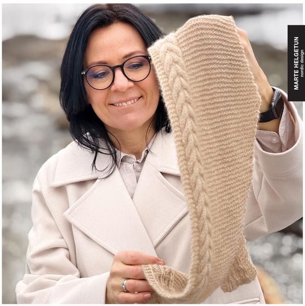 Hovedbilde Fletteskjerf i REN Cashmere ...