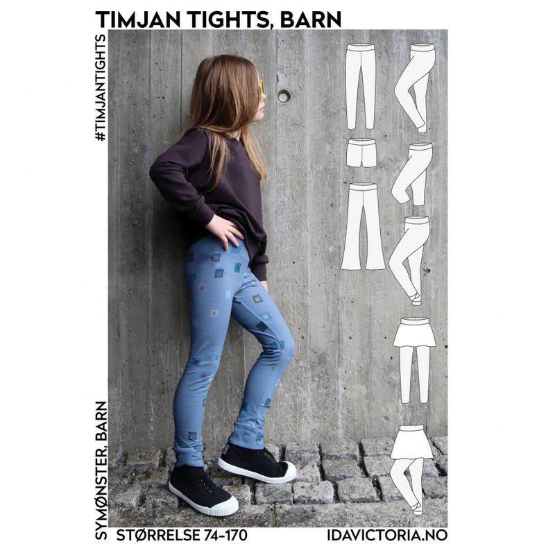 Timjan Tights, barn (74-170)  Papir