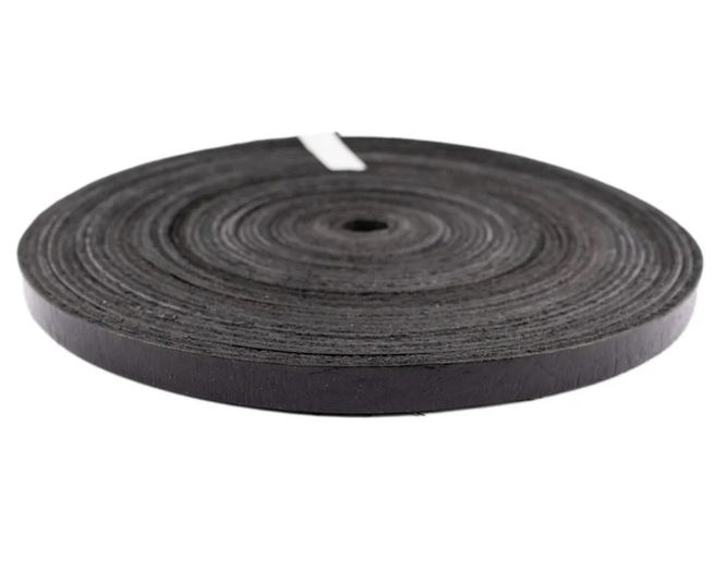 Hovedbilde Skinnreim Sort 1 cm