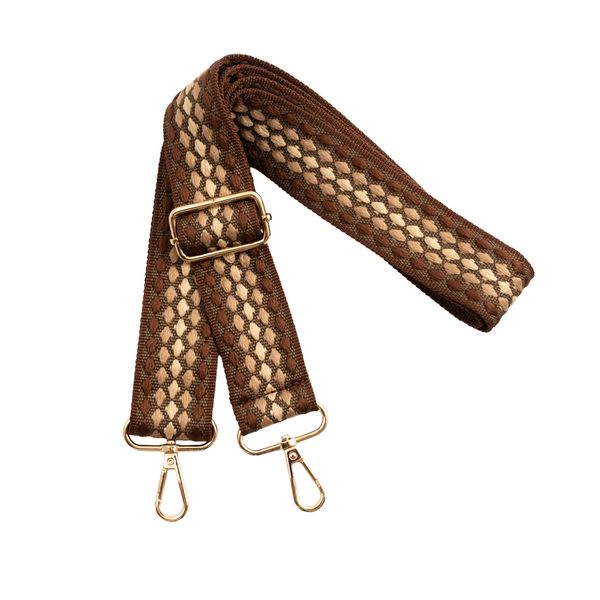 Hovedbilde Skulderreim Brun/beige 130cm 