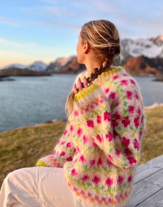 Hovedbilde Ellinor genser - Påfugl In ...
